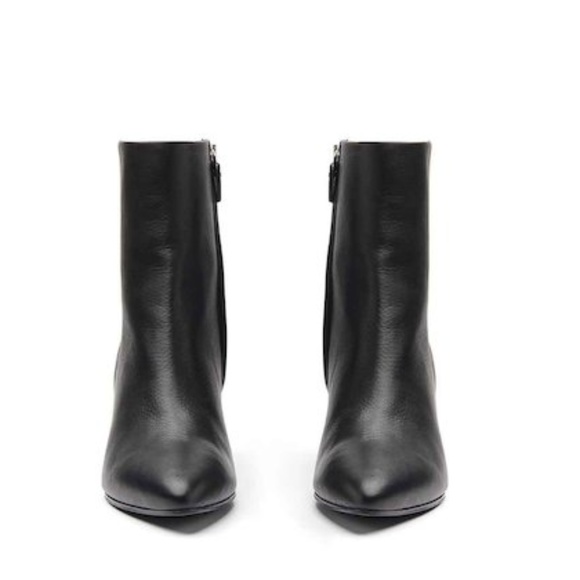 Vic Matie Black Leather Ankle Boots with Shell-Sha - Picture 5 of 7